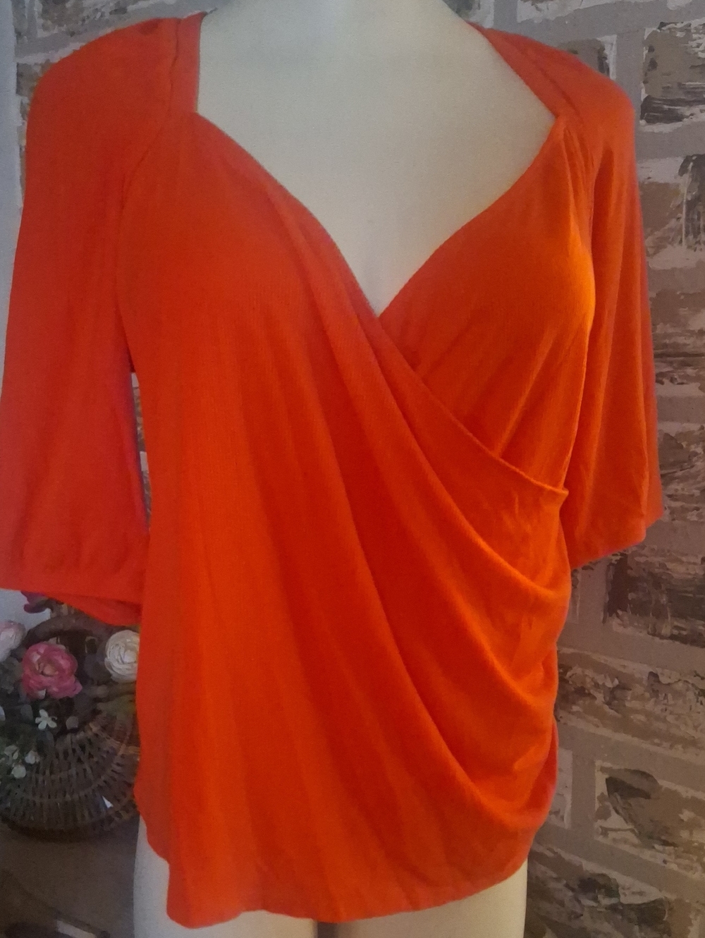 🌺Open Edit Orange top